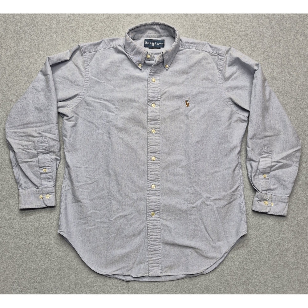 Ralph Lauren Oxford Shirt Mens 15.5 32/33 Classic Fit Blue Button Down Preppy 80